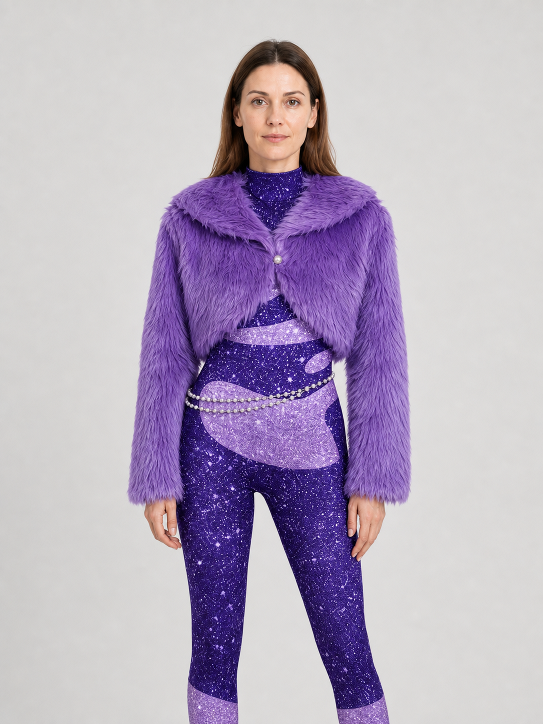 Gazelle (Shakira) Cosplay Costume: Jumpsuit, Jacket, Chain Costumes detail 3