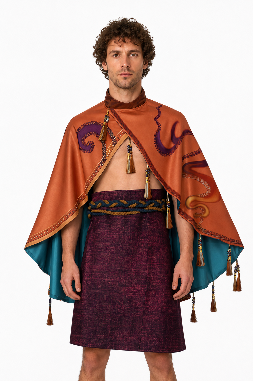 Avatar 3 Cosplay Costume with Cape, Apron, and Belt Costume Capes detail 2