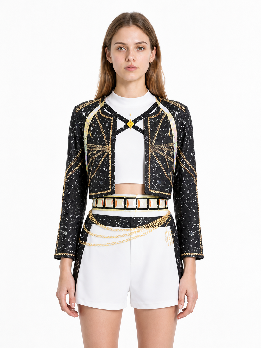 Cosplay Costume with Jacket, Vest, and Shorts Costumes detail 3
