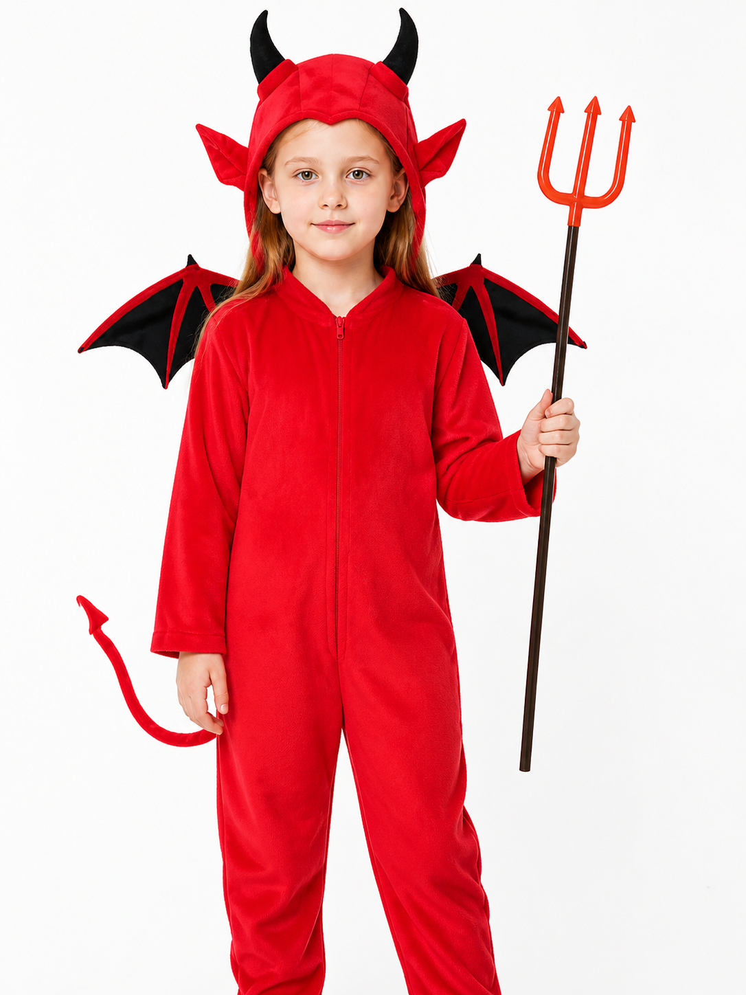 Demon Costume with Wings, Tail, and Trident Costumes detail 3