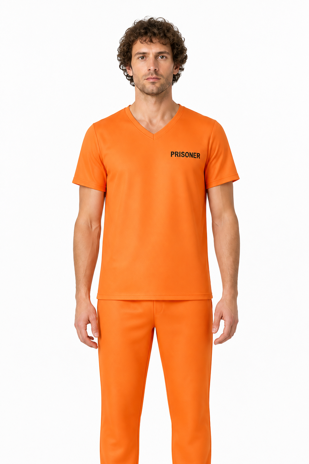 Carnival Costume: Prison Uniform, T-Shirt and Pants Costumes detail 3