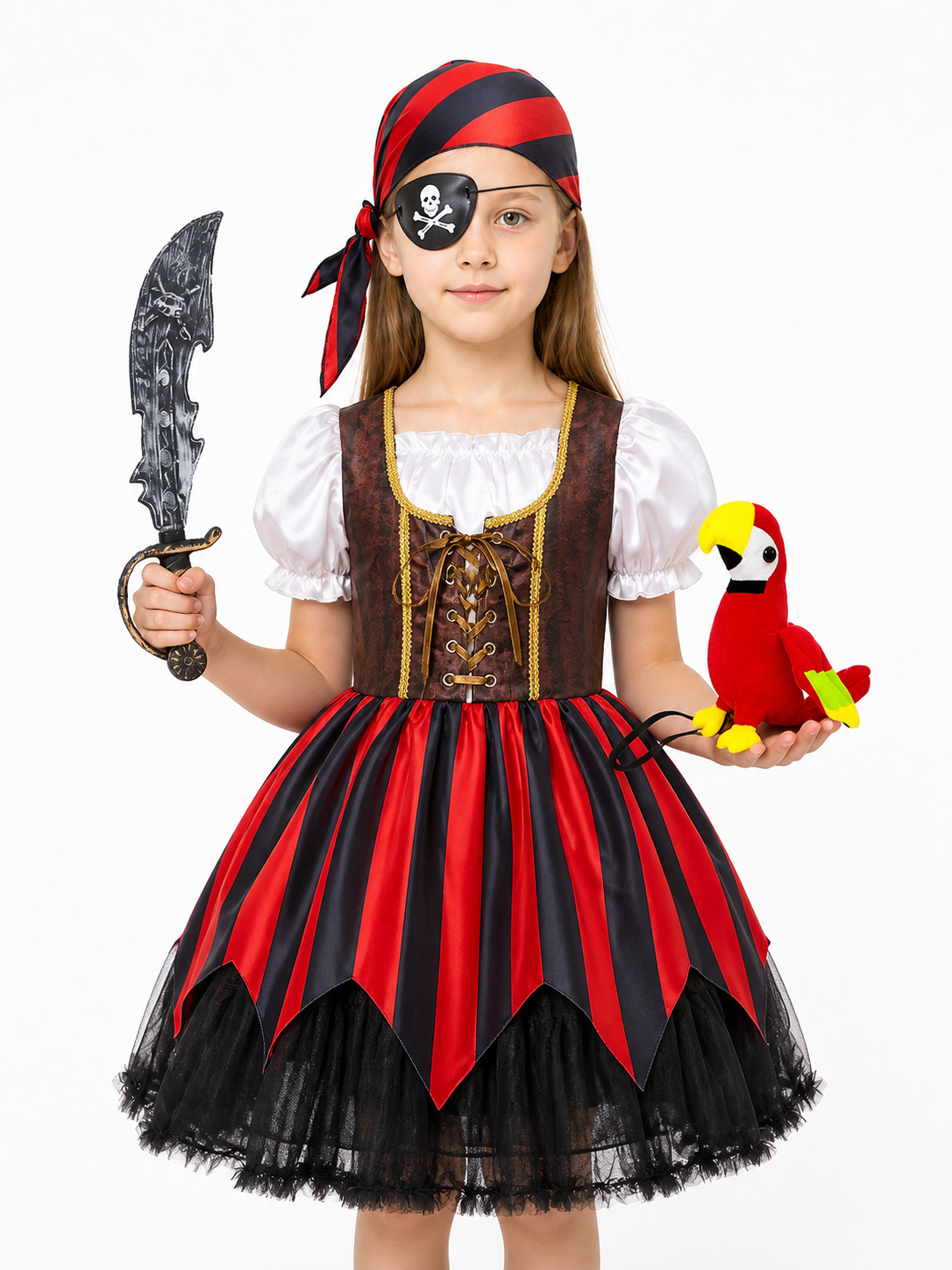 Pirate Costume with Dress and Accessories for Children Costume Dresses detail 3