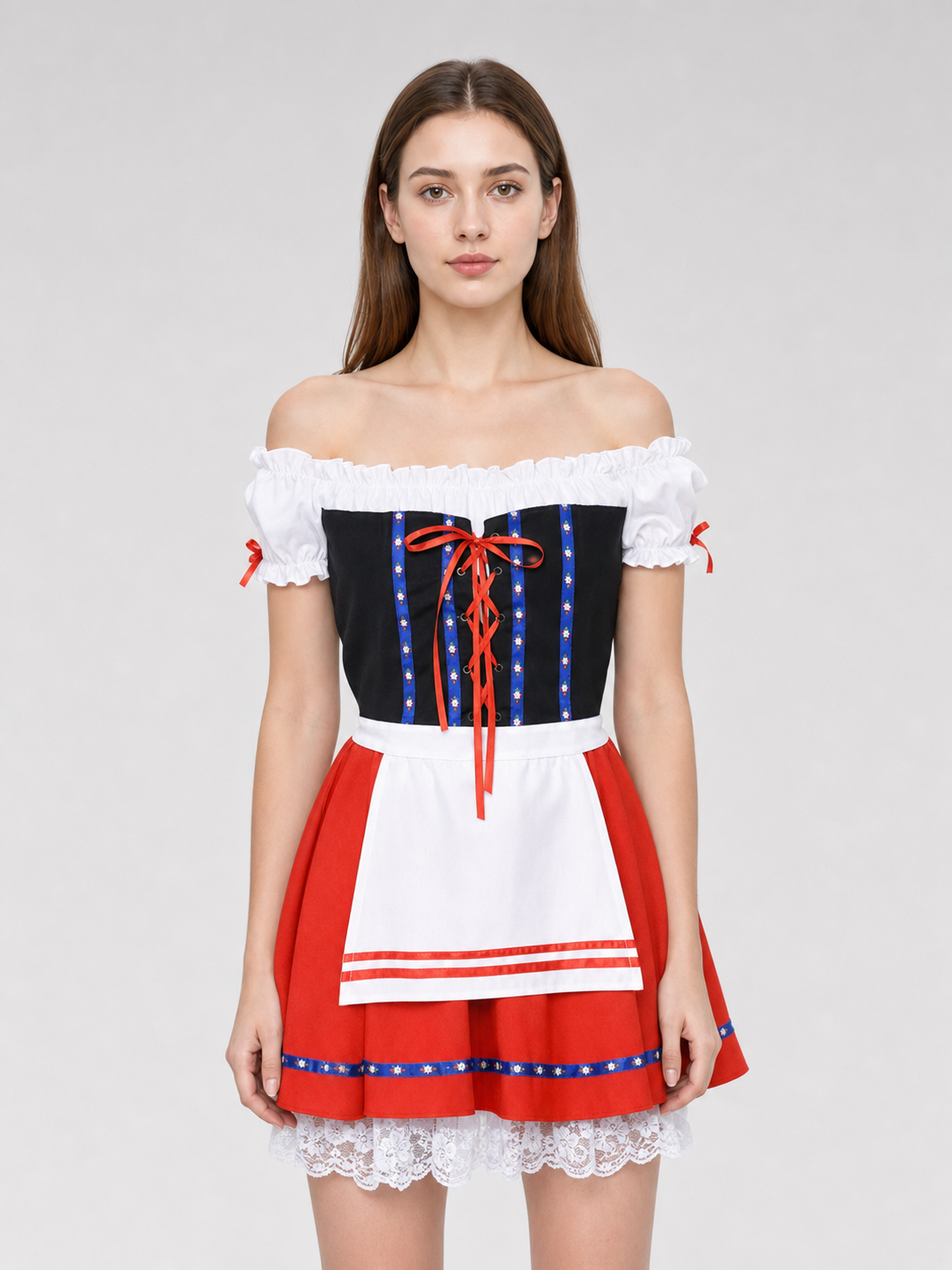 Oktoberfest-Style Costume Dress with Apron