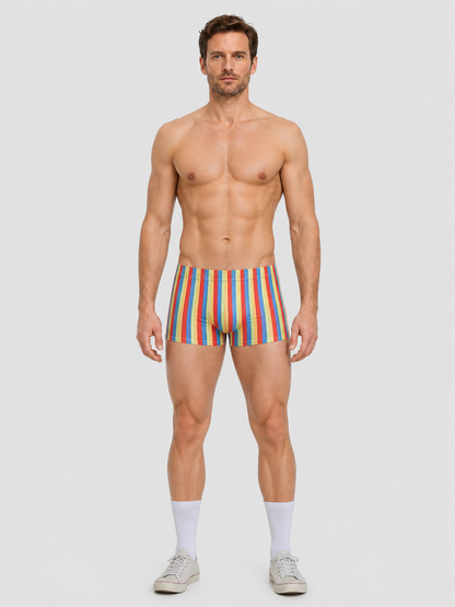 Carnival Shorts with Multicolored Stripes Costumes detail 3