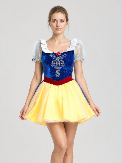 Snow White Dress with Full Skirt for Cosplay