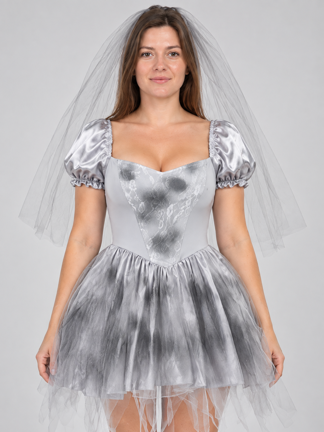 Ghost Bride Costume with Dress and Veil