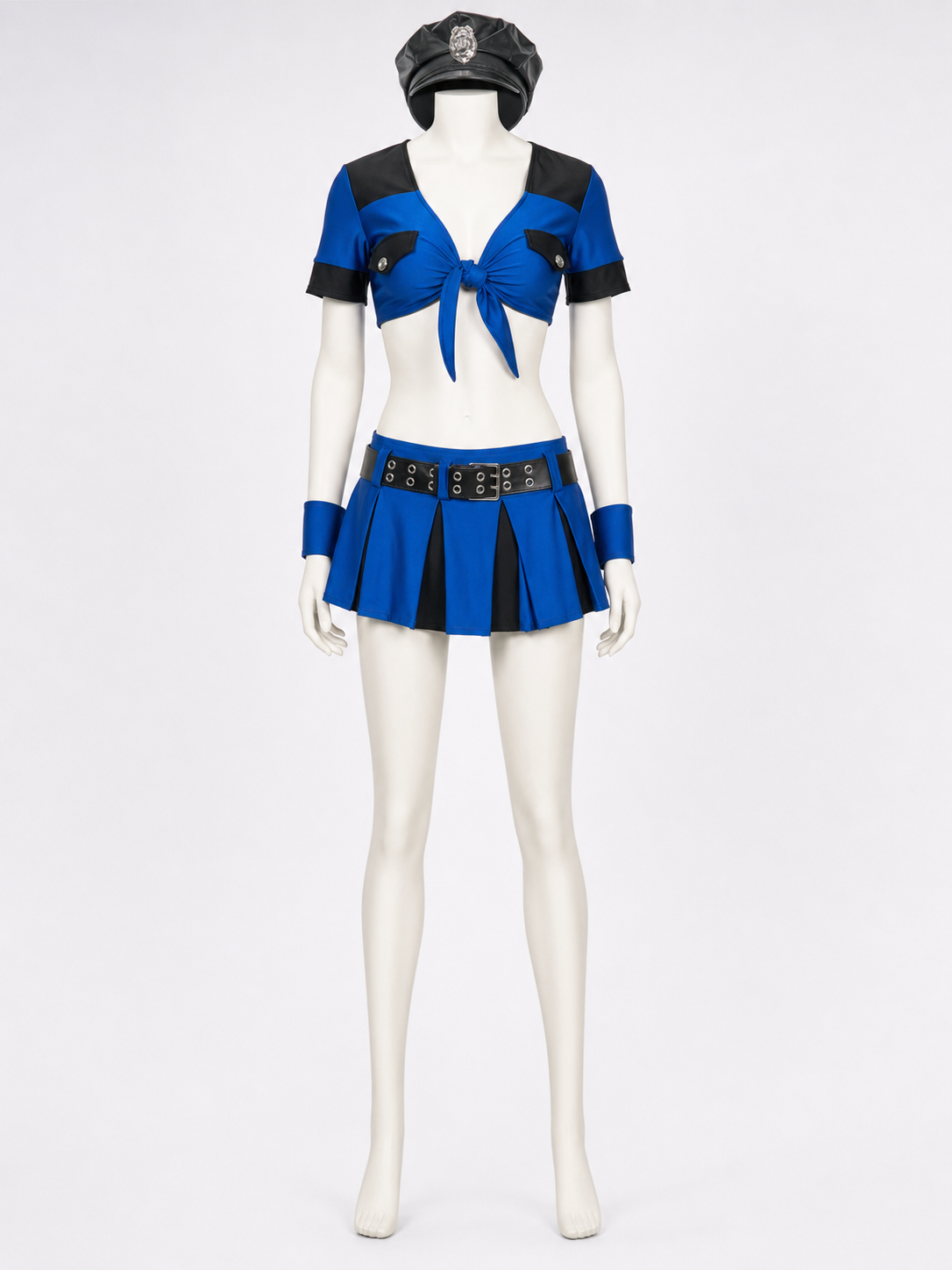 Police-Style Skirt Costume for Role-Playing Looks