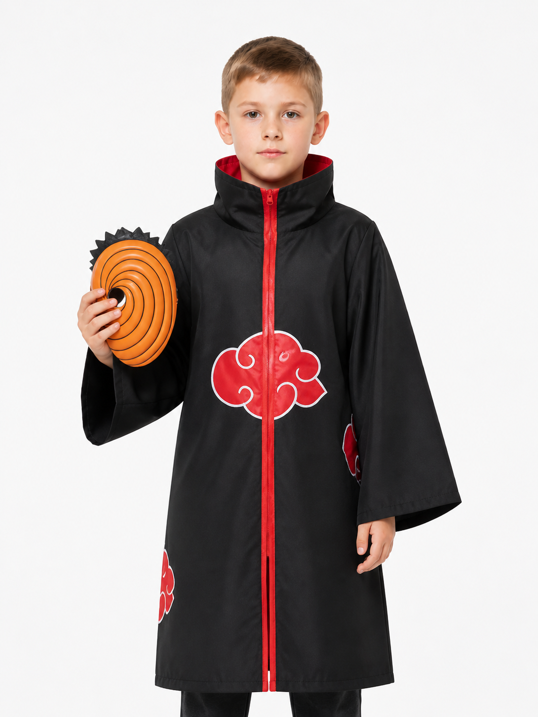 Tobi Akatsuki Costume with Mask and Cloak Costume Capes detail 3