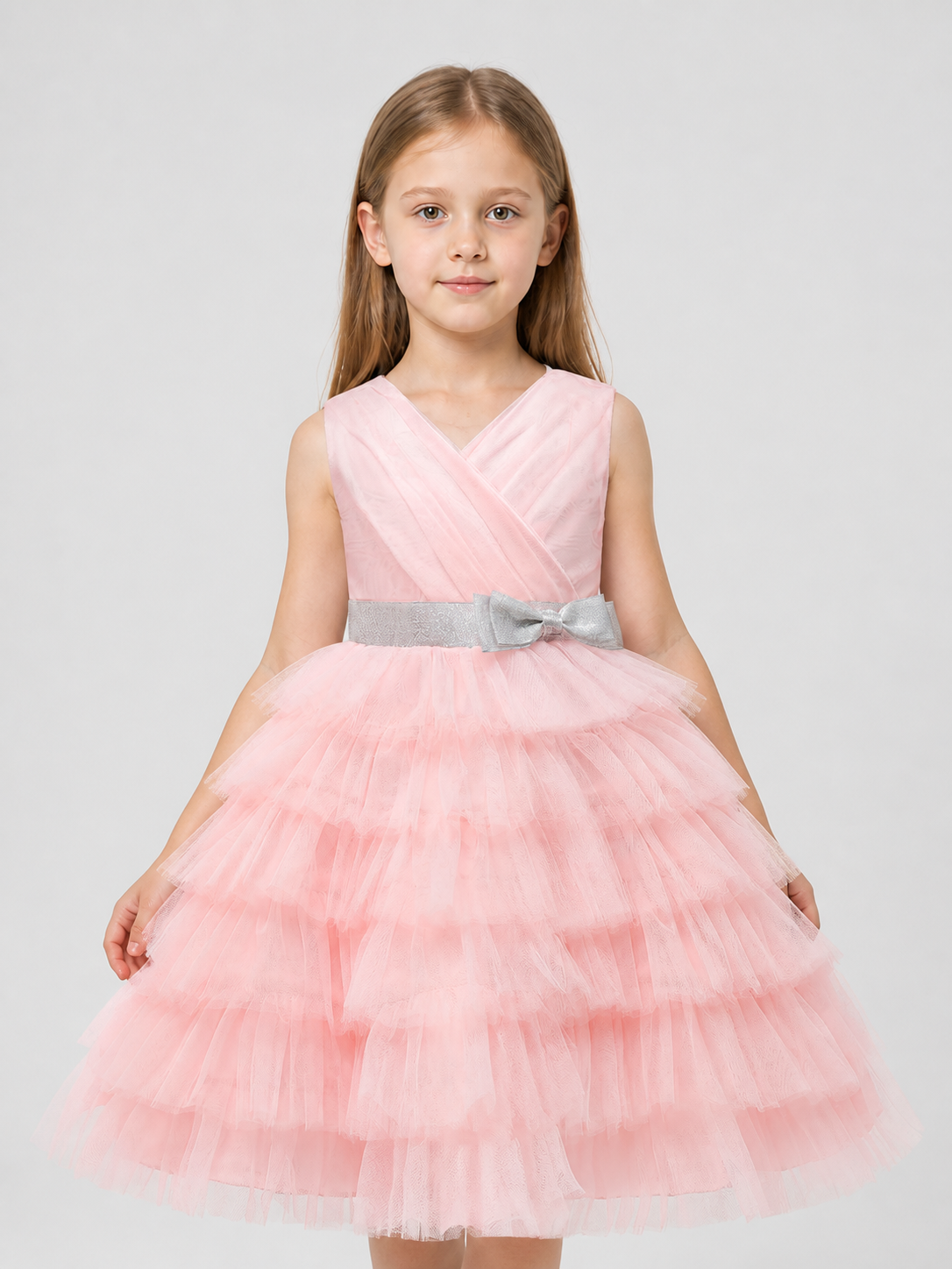Puffy Princess Dress with Tulle Skirt for Performances Costume Dresses detail 3