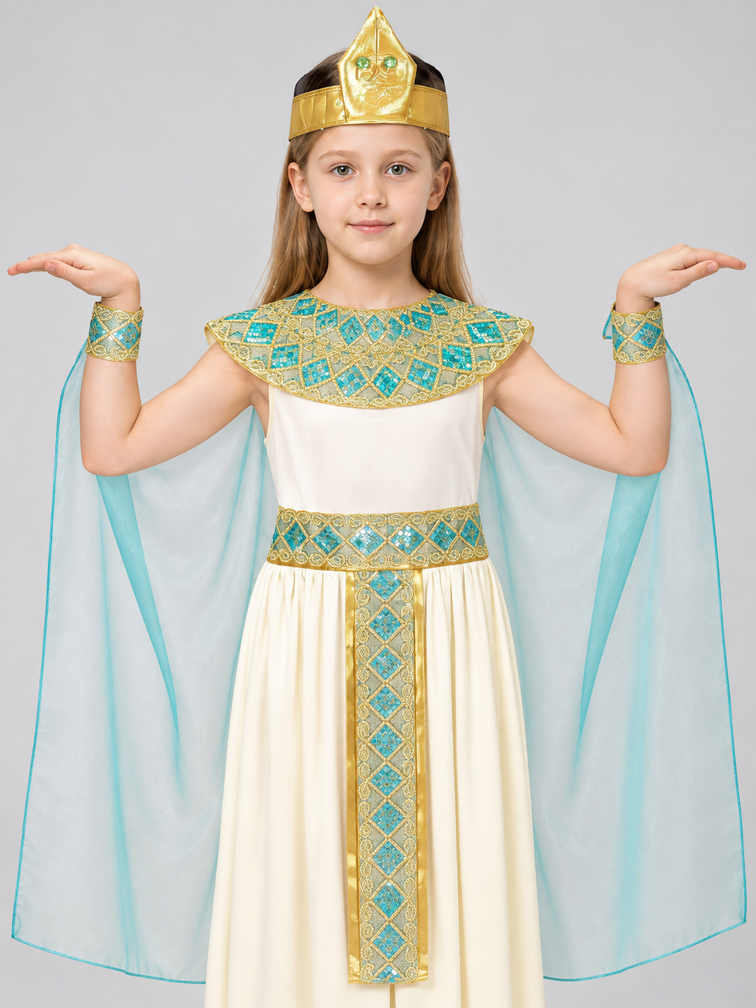Ancient Egyptian Style Costume with Headpiece