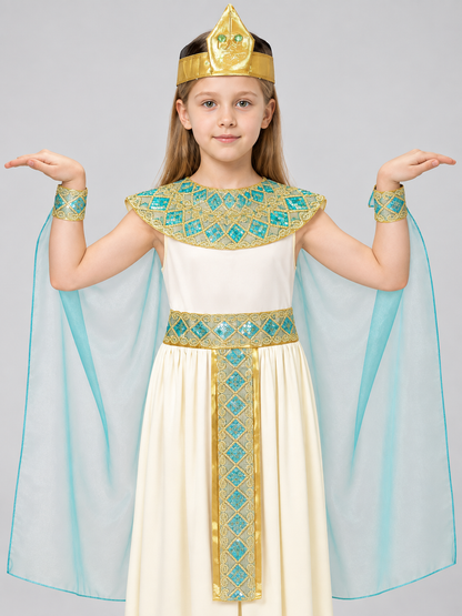 Ancient Egyptian Style Costume with Headpiece