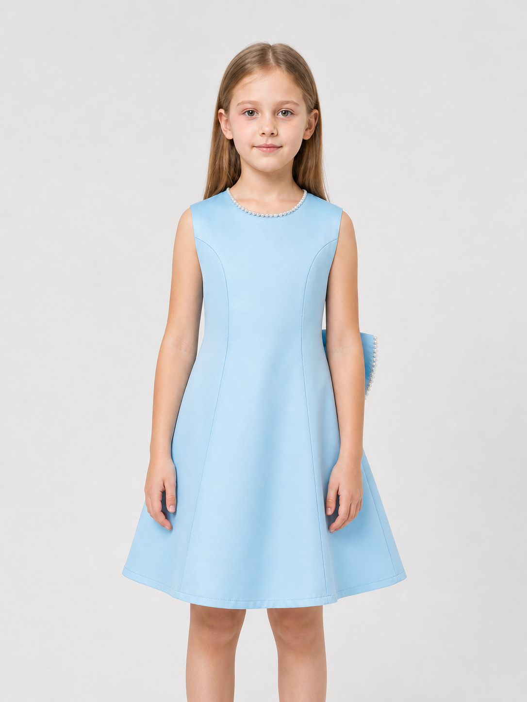 Girls' Dressy Sky Blue A-Line Dress Costume Dresses detail 3