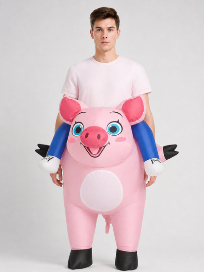 Inflatable Pig Costume for Parties and Halloween