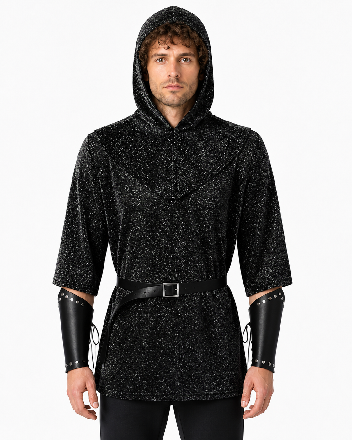 Medieval Carnival Costume with Hood and Belt Costumes detail 3
