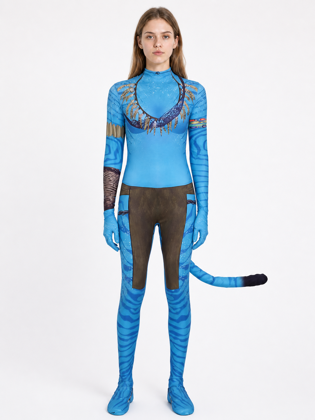 Blue Stage Jumpsuit with Long Tail product detail 3