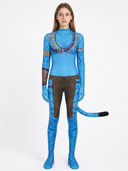 Blue Stage Jumpsuit with Long Tail product detail 3