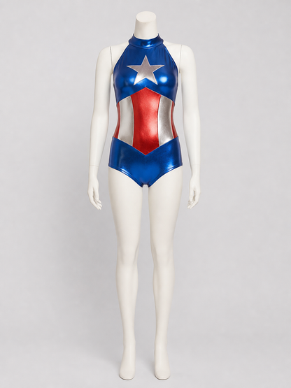 Superhero Costume with Stars for Cosplay Costumes detail 2