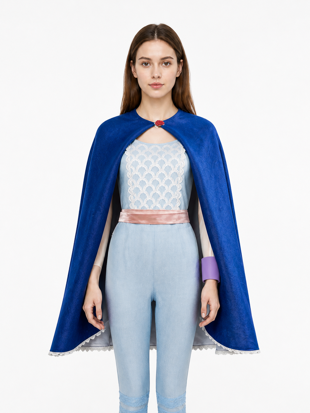 Costume with Long Cape, Pants, and Accessories