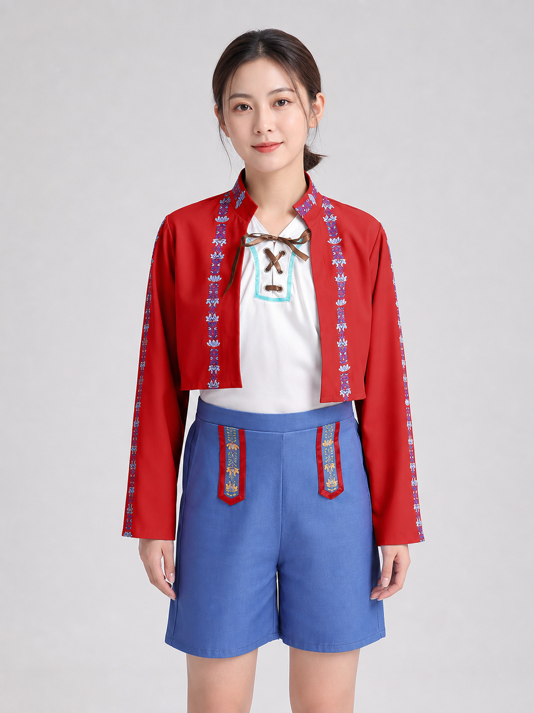Historical Cosplay Costume with Jacket and Shorts