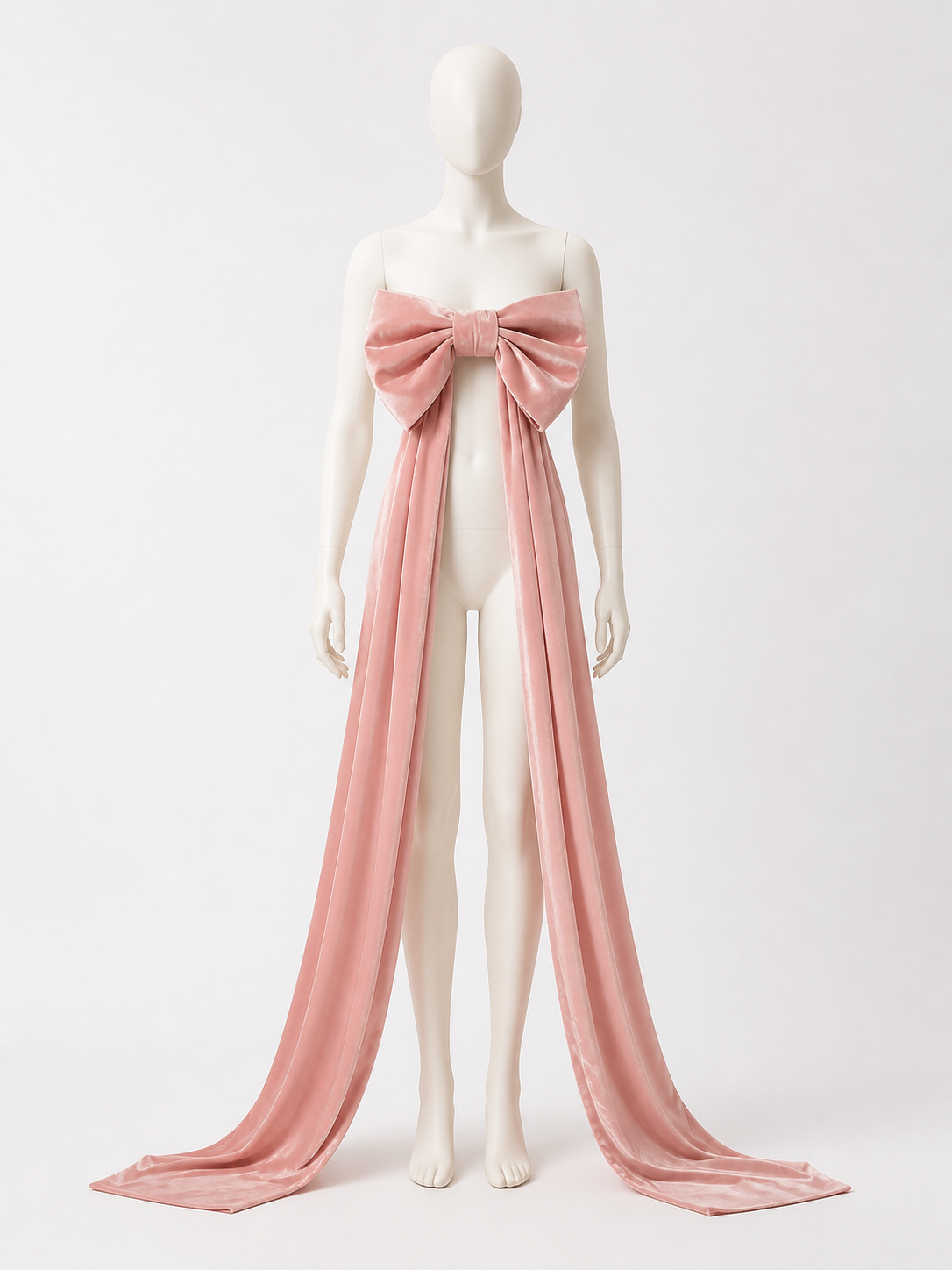 Carnival Decoration, Large Pink Bow with Ribbons Costume Accessories detail 2