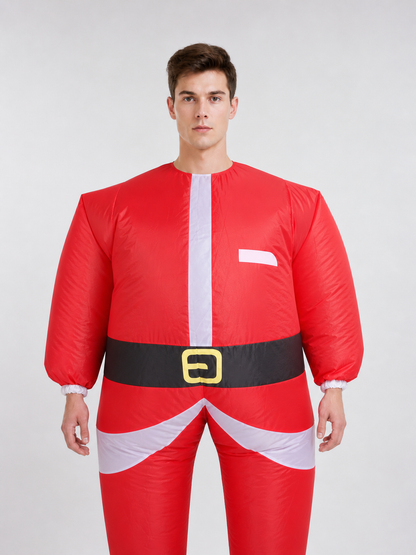 Santa Claus costume with beard and hat for the holidays
