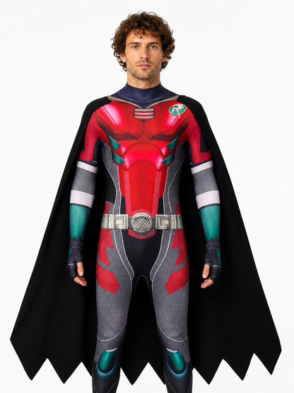 Robin Cosplay Costume with Cape and Jumpsuit Costume Capes detail 3