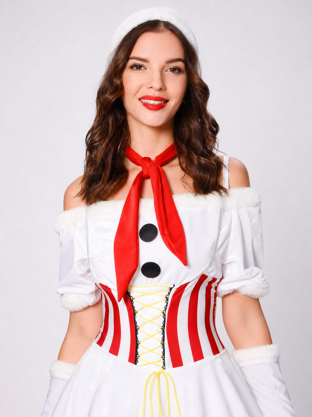 Snowman Costume Dress for New Year's Cosplay