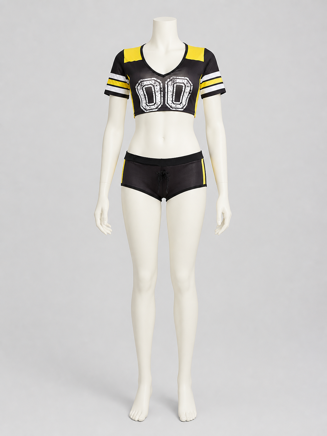Cheerleading Costume Set: Top and Shorts with Number 00 Costumes detail 3