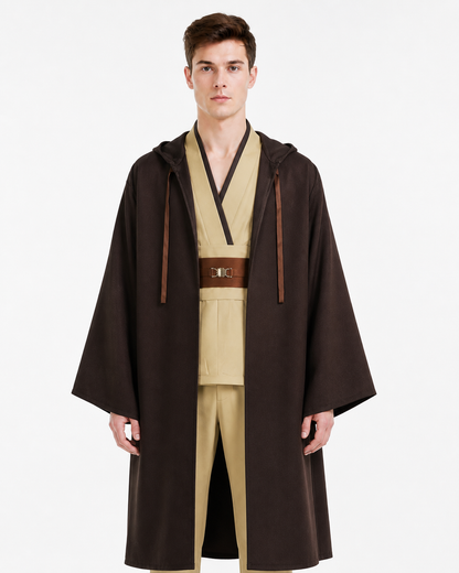 Obi-Wan Cosplay Costume with Cloak and Belt Costume Capes detail 3