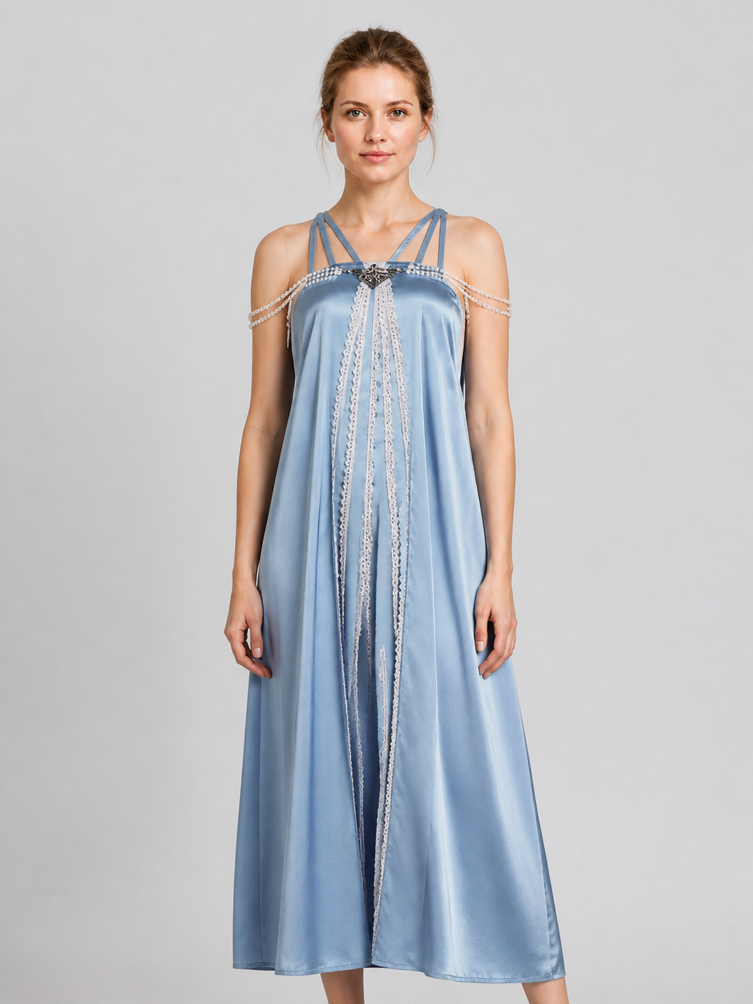 Star Wars Amidala Long Lace Cosplay Dress Costume Dresses detail 2