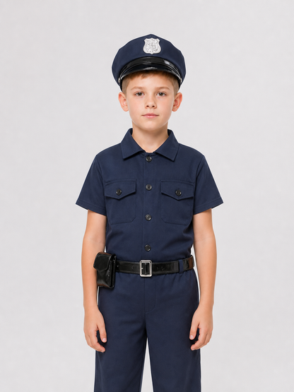 Police Costume for Role Play with Accessories