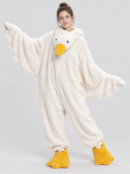 White Goose Kigurumi Pajama with Yellow Details