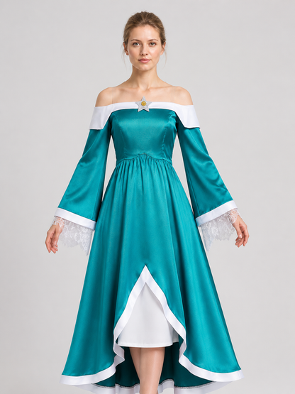 Rosalina Cosplay Dress, Long, with Brooch Costume Dresses detail 3