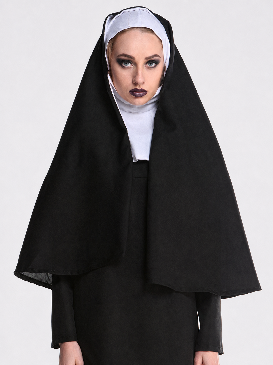 Carnival Costume for a Role-Playing Look, Black Cassock