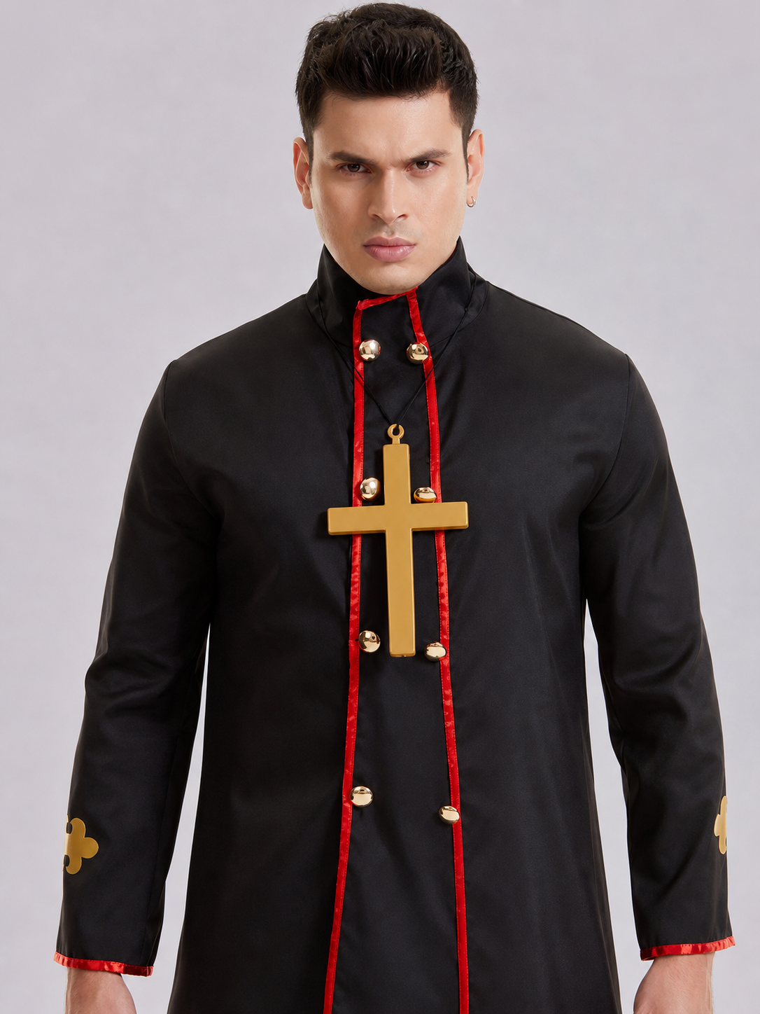 Religious Robe with Crosses and Red Trim