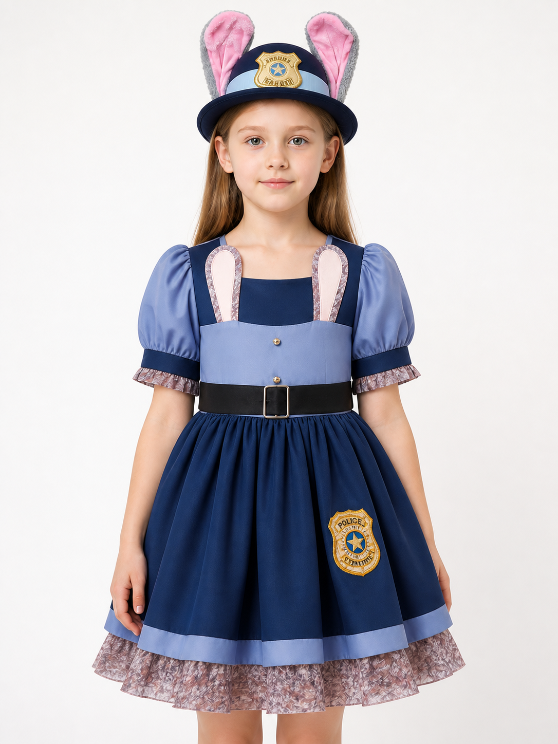 Judy Hopps Costume with Dress and Police Cap Costume Dresses detail 3