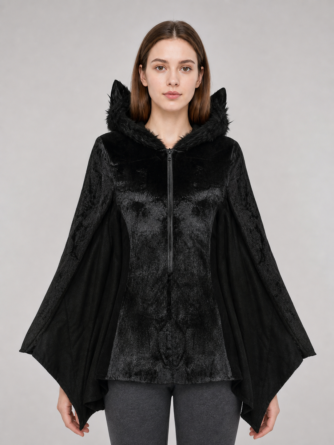 Black Bat Jumpsuit Costume for Cosplay