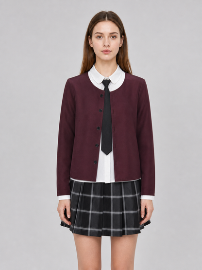 Frank cosplay costume: shirt, cardigan, skirt