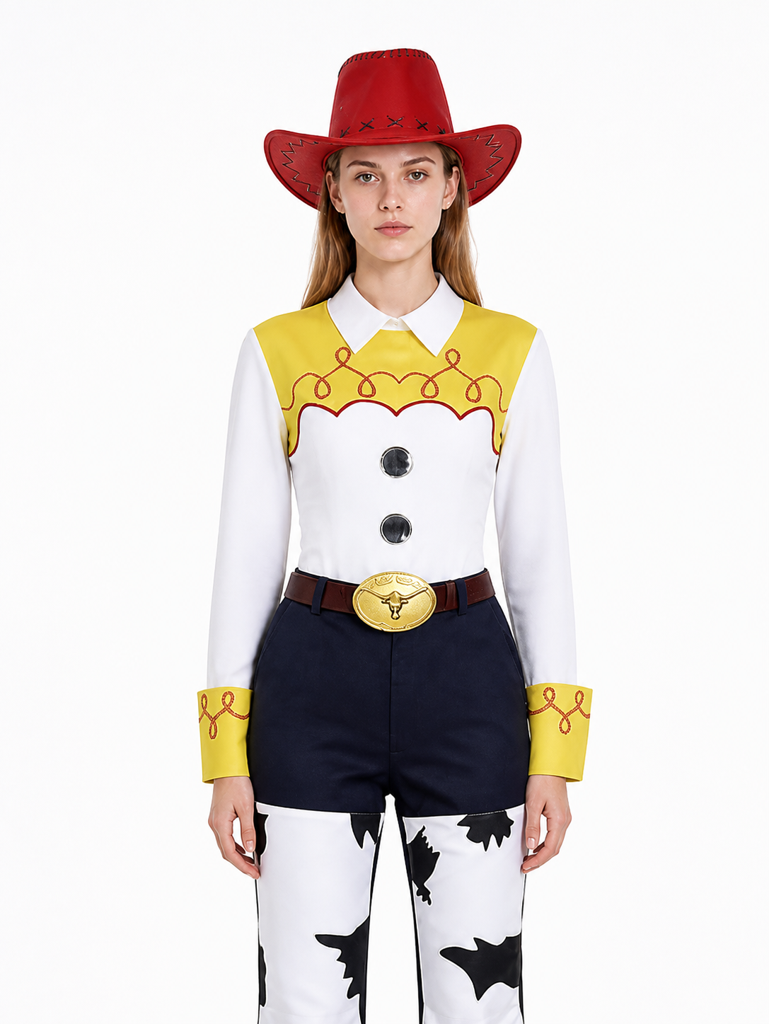 Jessie Cowboy Costume with Hat and Belt Costume Headwear detail 3