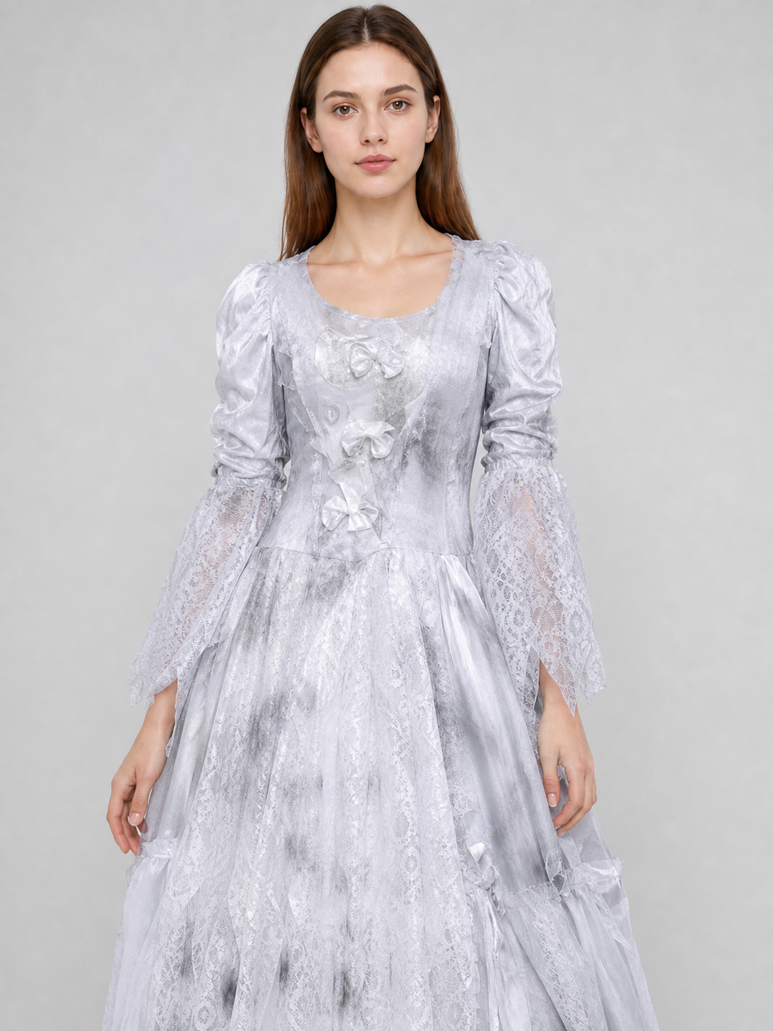 Halloween cosplay costume dress with a full skirt