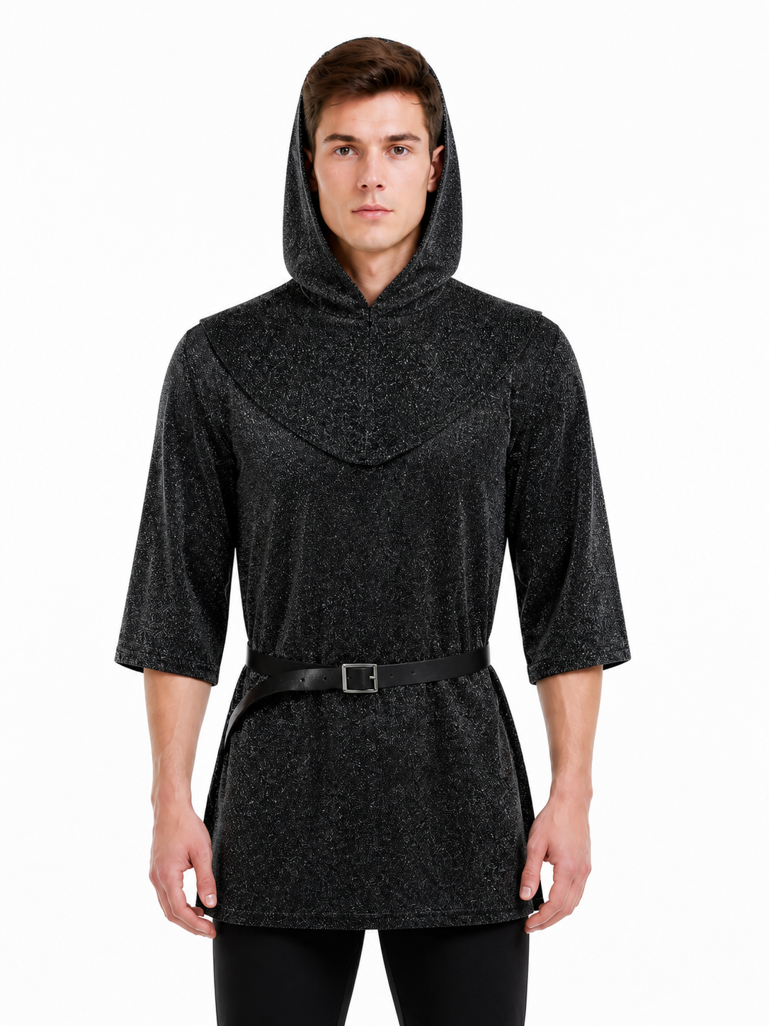 Cosplay costume: hooded top, hat, and belt Costume Headwear detail 2