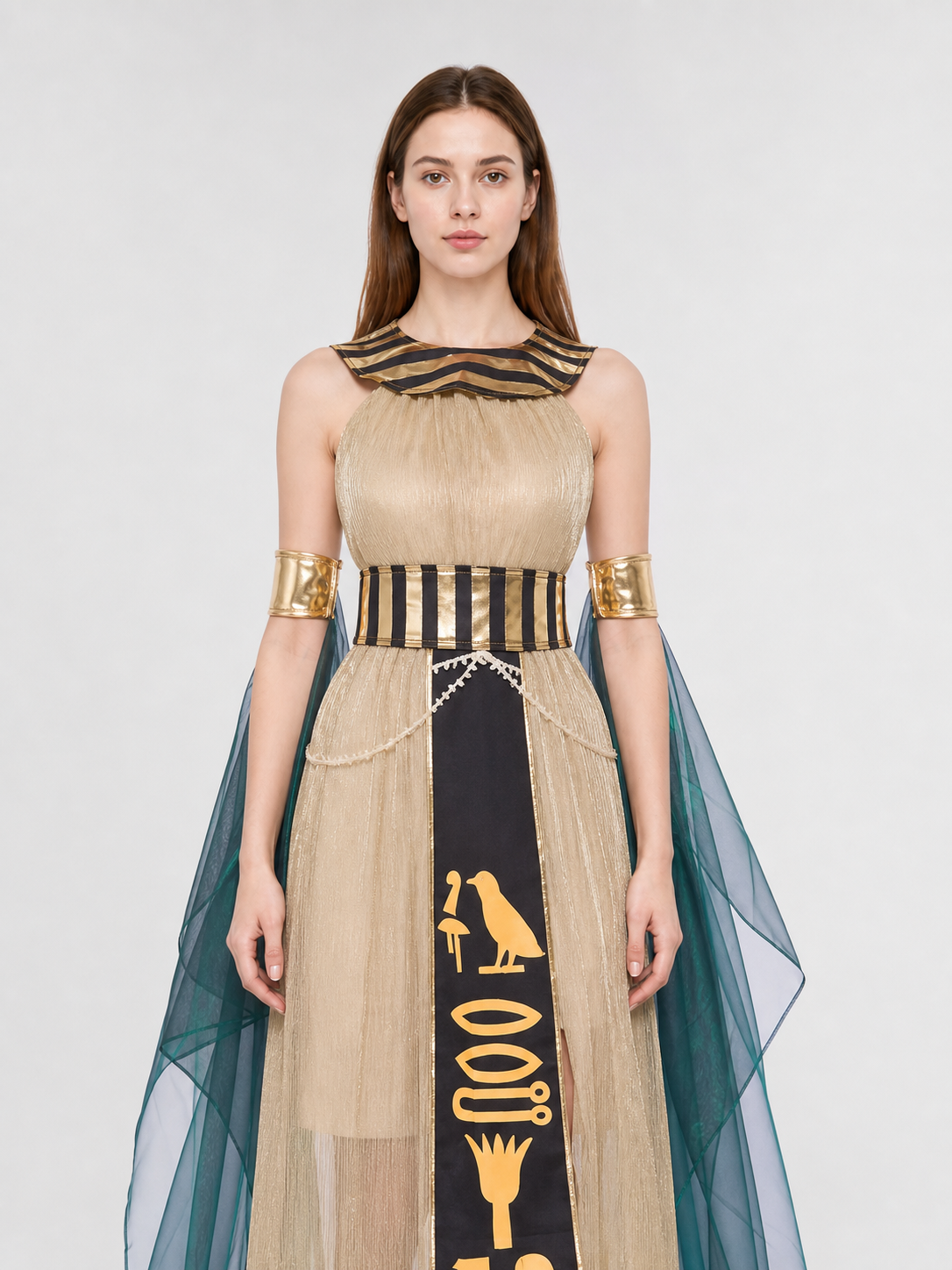 Egyptian-Style Carnival Costume with Cape