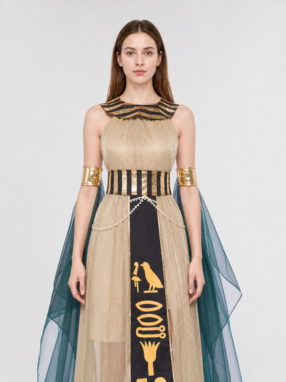 Egyptian-Style Carnival Costume with Cape