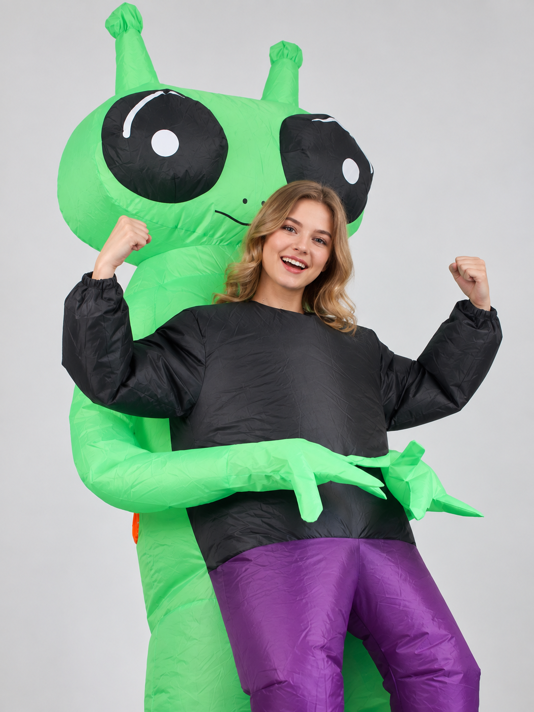 Inflatable Alien Costume Green with Fan