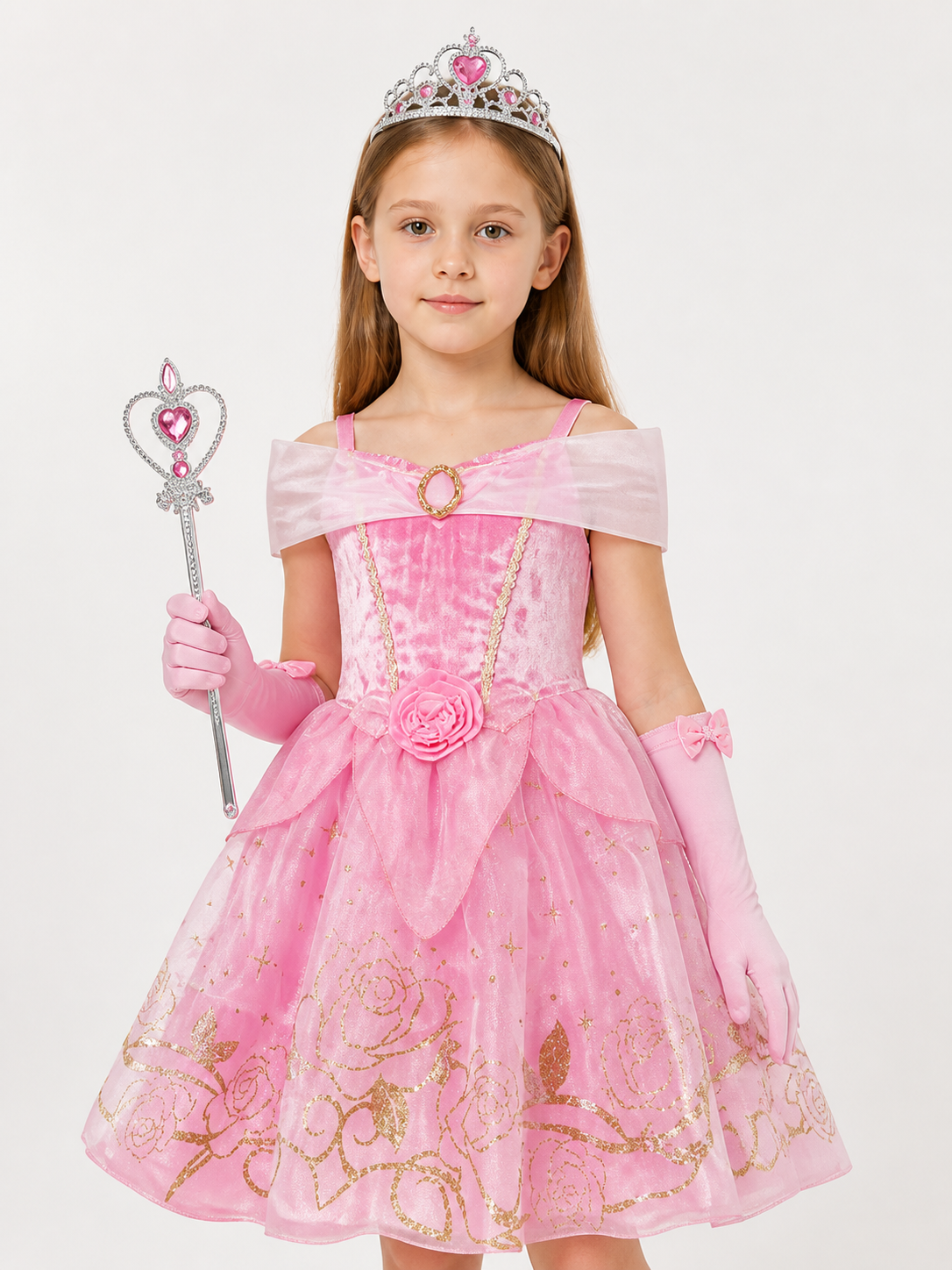 Halloween Princess Costume with Rose Costumes detail 2