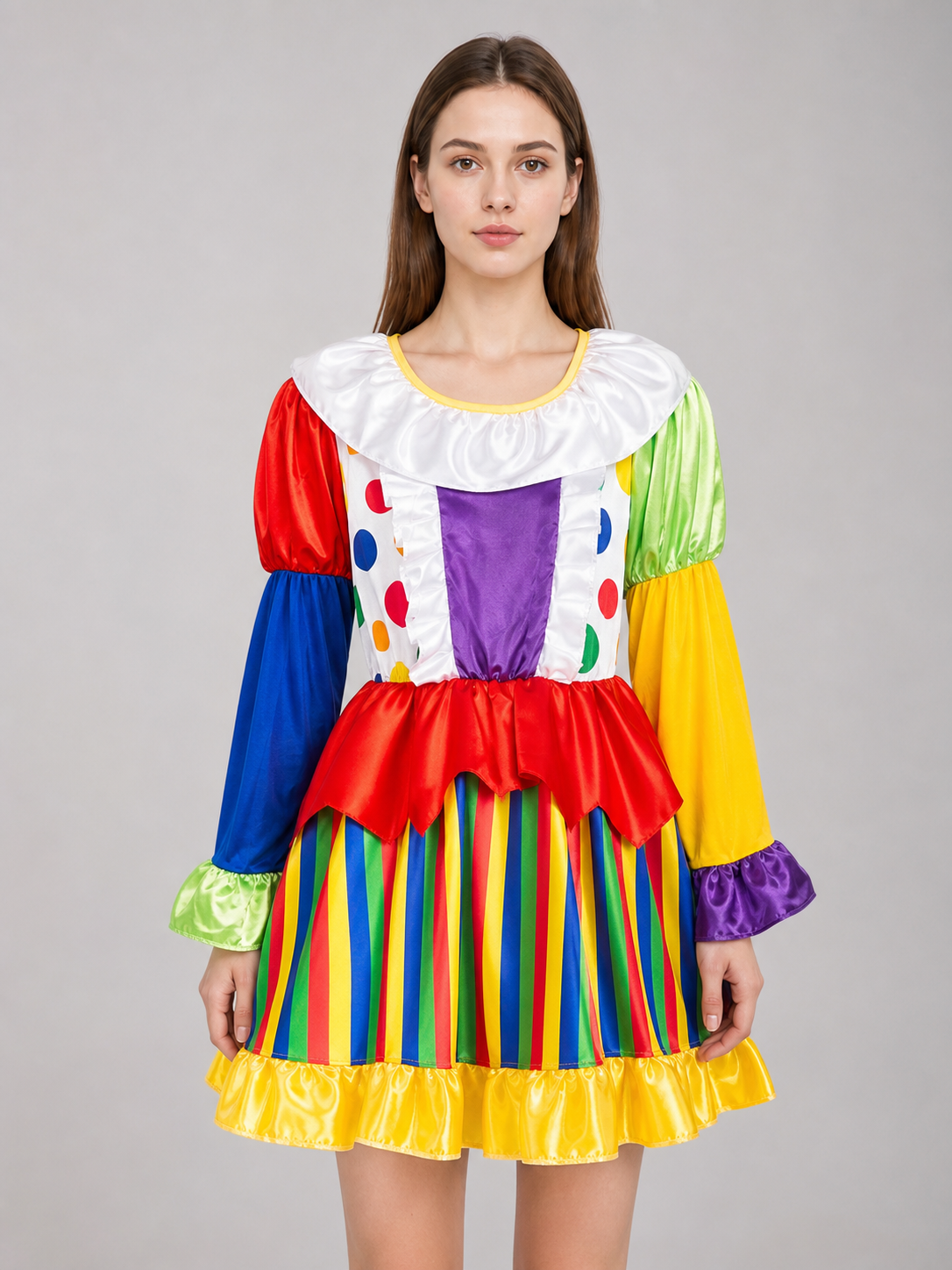 Carnival Clown Costume Dress for Performances