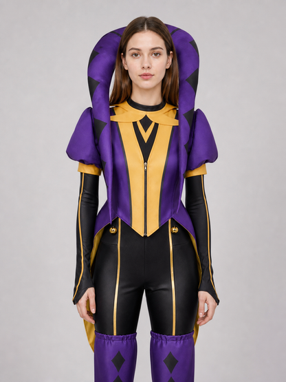 Theatrical Jester-Style Clown Costume