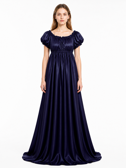 Ball Gown with Square Neckline and Train Costume Dresses detail 3