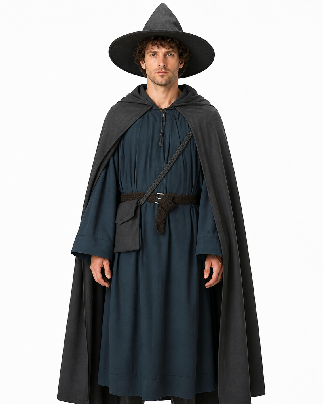 Gandalf Costume with Cloak, Hat, and Belt