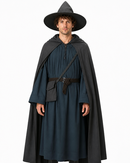 Gandalf Costume with Cloak, Hat, and Belt